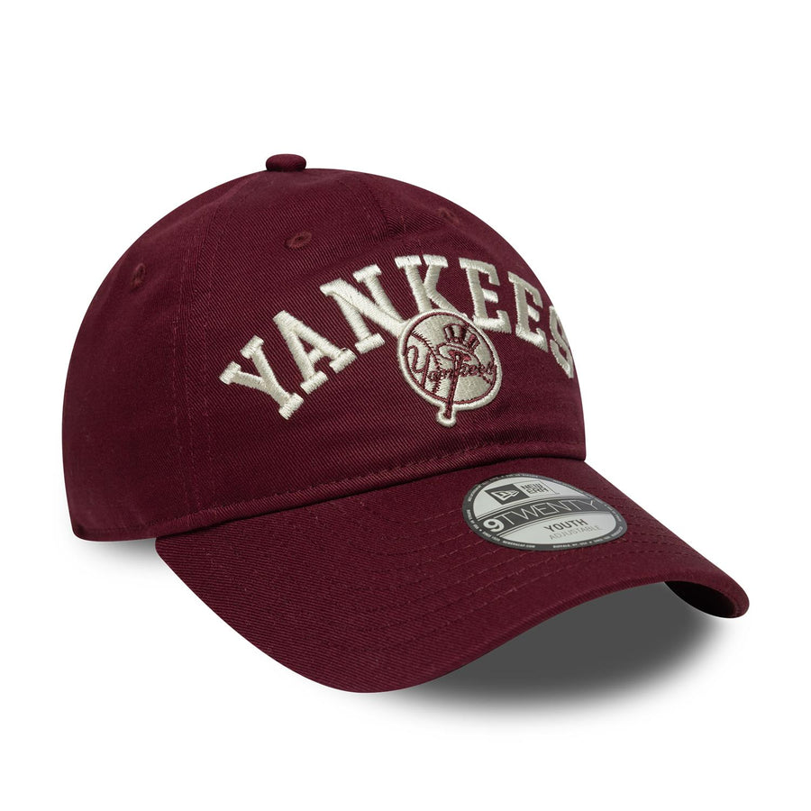 New York Yankees 9FORTY Kids College Dark Red Cap