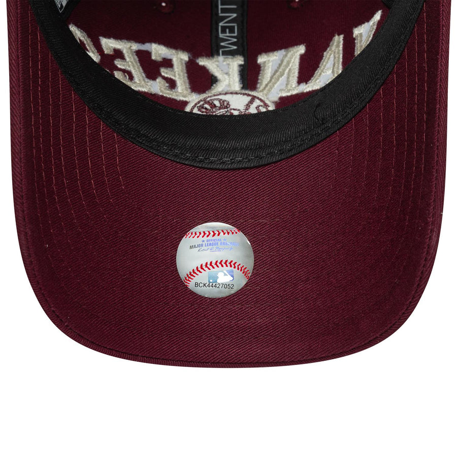 New York Yankees 9FORTY Kids College Dark Red Cap