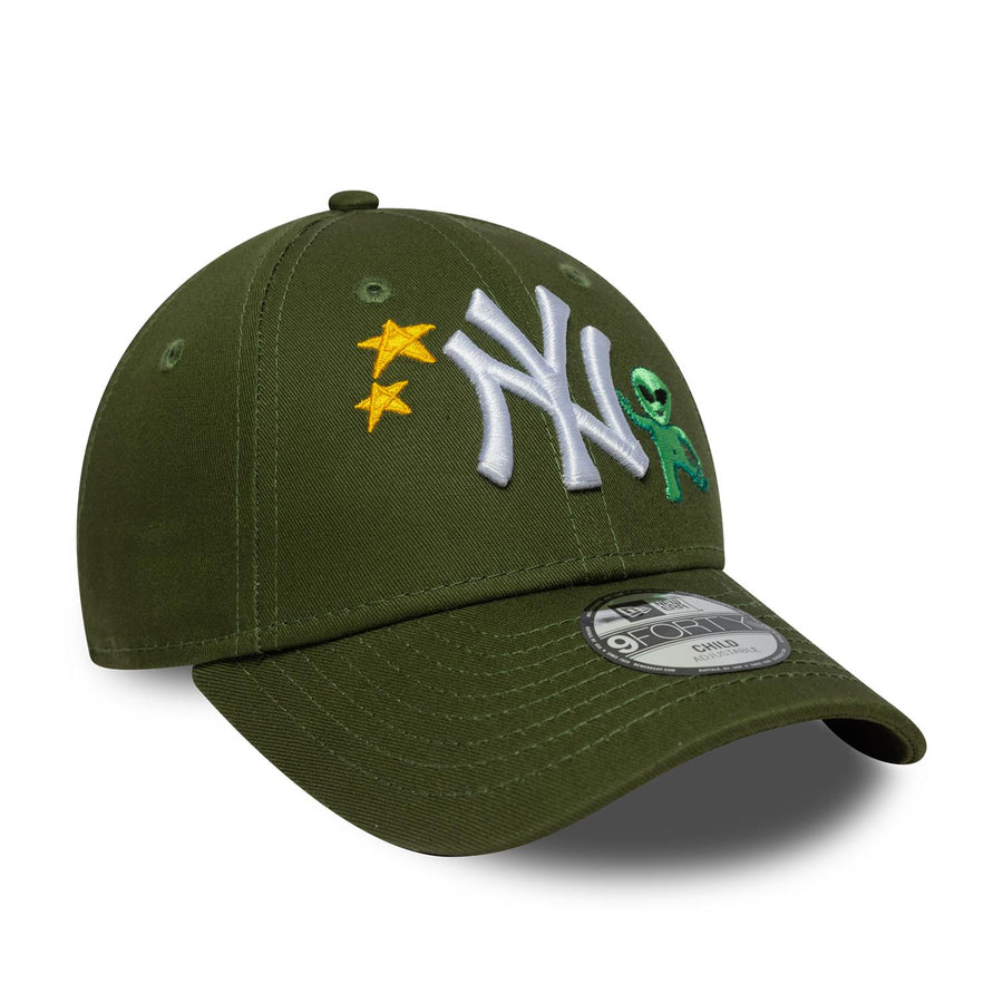 New York 9FORTY Kids Space Icon Dark Green Cap