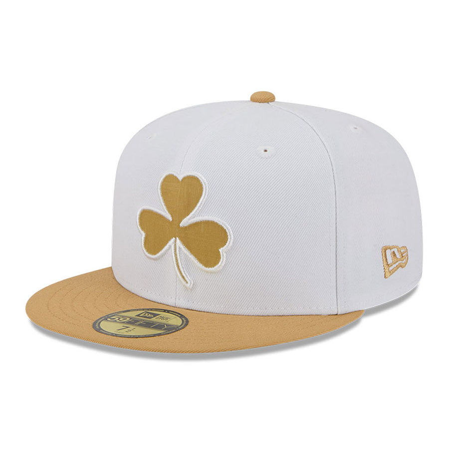 Boston Celtics 59FIFTY NBA City Edition White/Gold Cap
