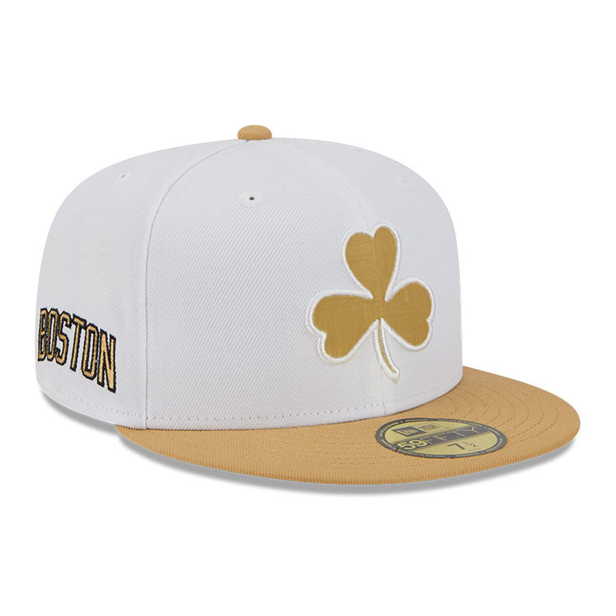 Boston Celtics 59FIFTY NBA City Edition White/Gold Cap