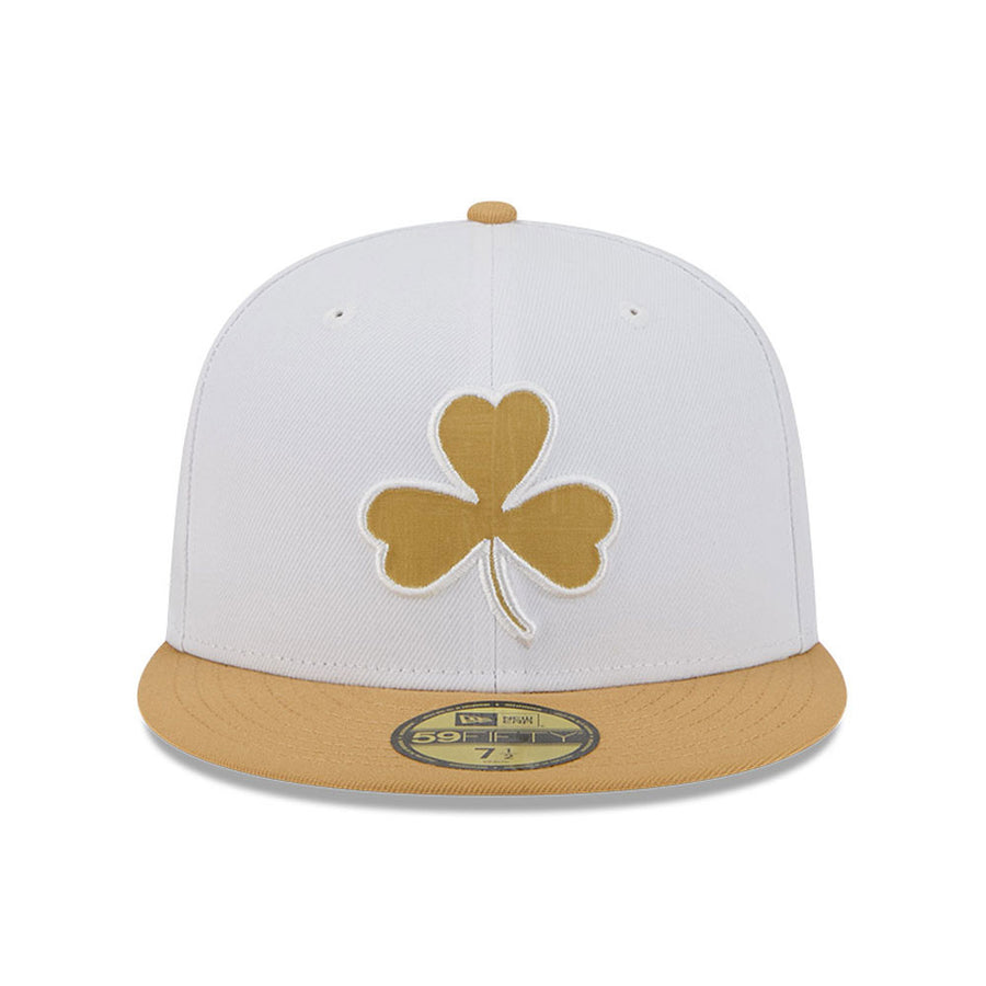 Boston Celtics 59FIFTY NBA City Edition White/Gold Cap