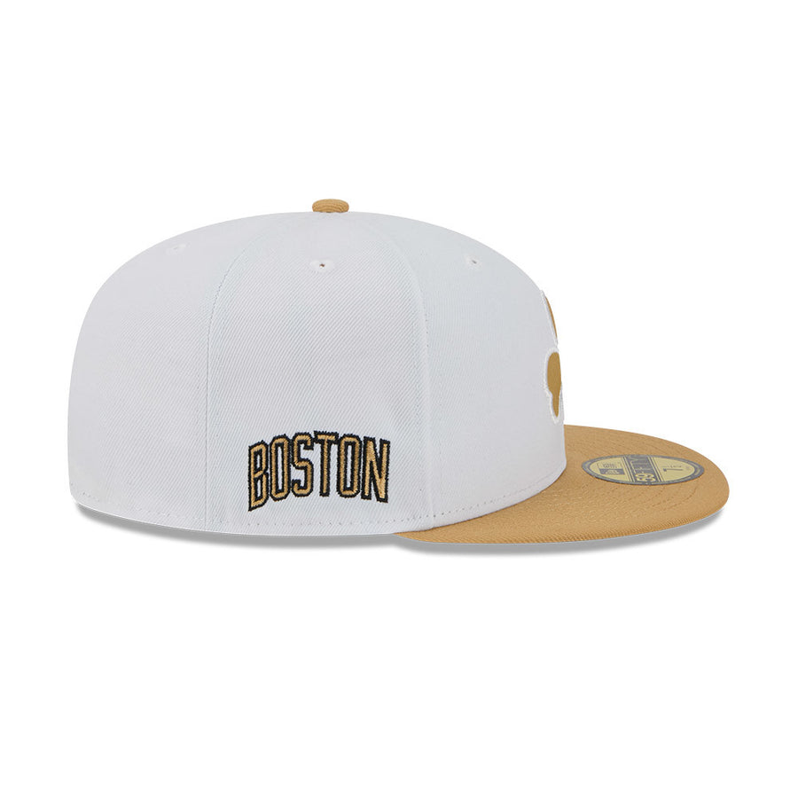 Boston Celtics 59FIFTY NBA City Edition White/Gold Cap