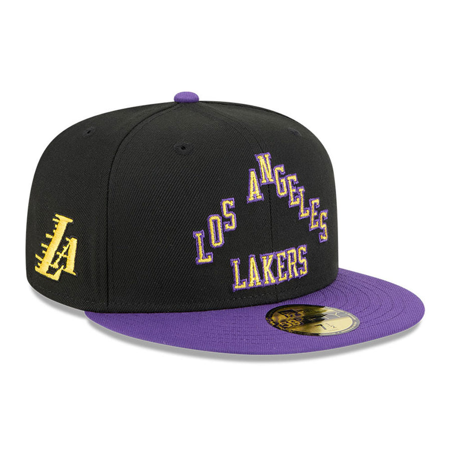 Los Angeles Lakers 59FIFTY NBA City Edition Black/Purple Cap