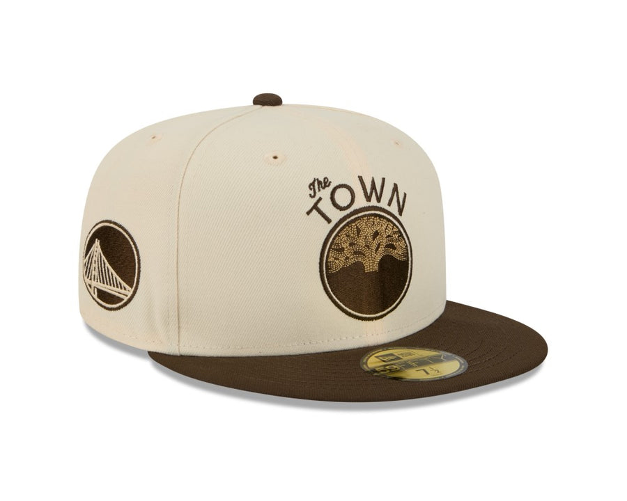 Golden State Warriors 59FIFTY NBA City Edition Stone/Brown Cap