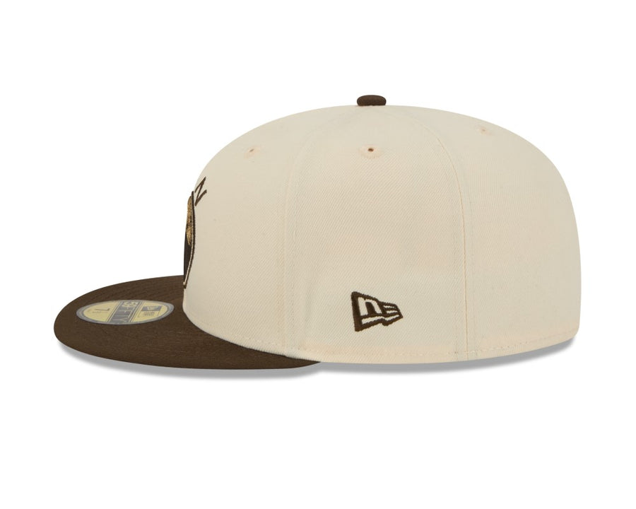 Golden State Warriors 59FIFTY NBA City Edition Stone/Brown Cap