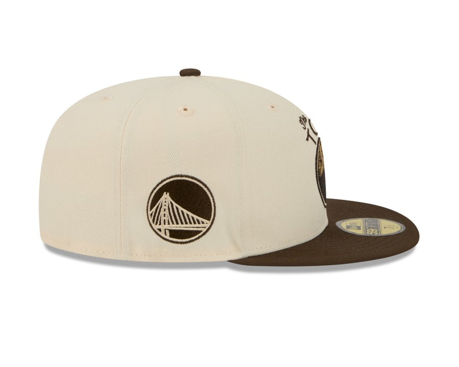 Golden State Warriors 59FIFTY NBA City Edition Stone/Brown Cap