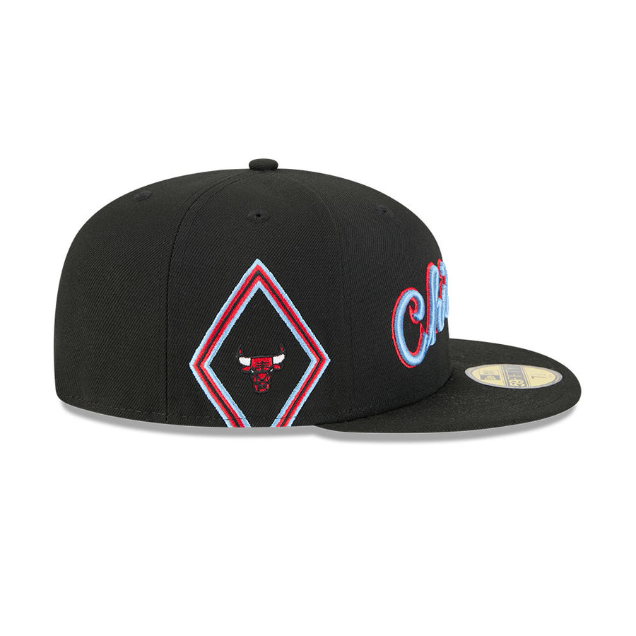 Chicago Bulls 59FIFTY NBA City Edition Black Cap