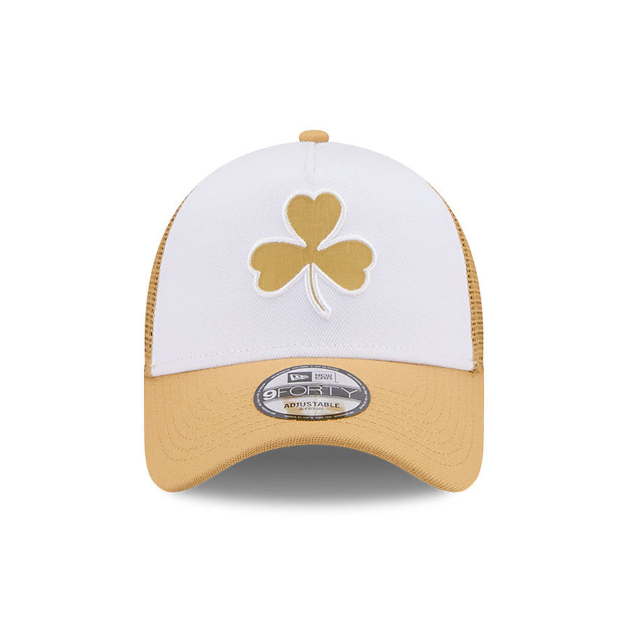 Boston Celtics Aframe NBA City Edition White/Gold Trucker Cap