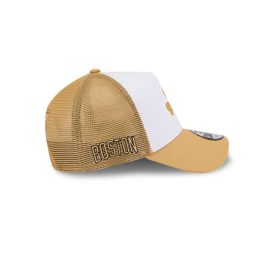 Boston Celtics Aframe NBA City Edition White/Gold Trucker Cap