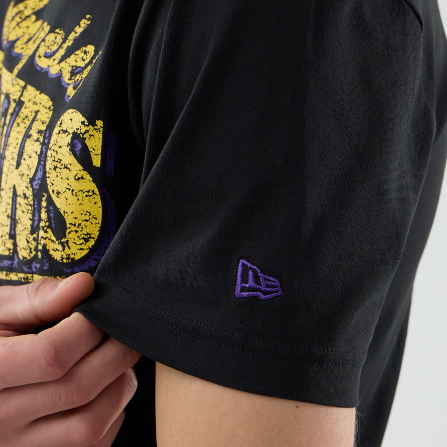 Los Angeles Lakers NBA City Edition 2025 Black Tee
