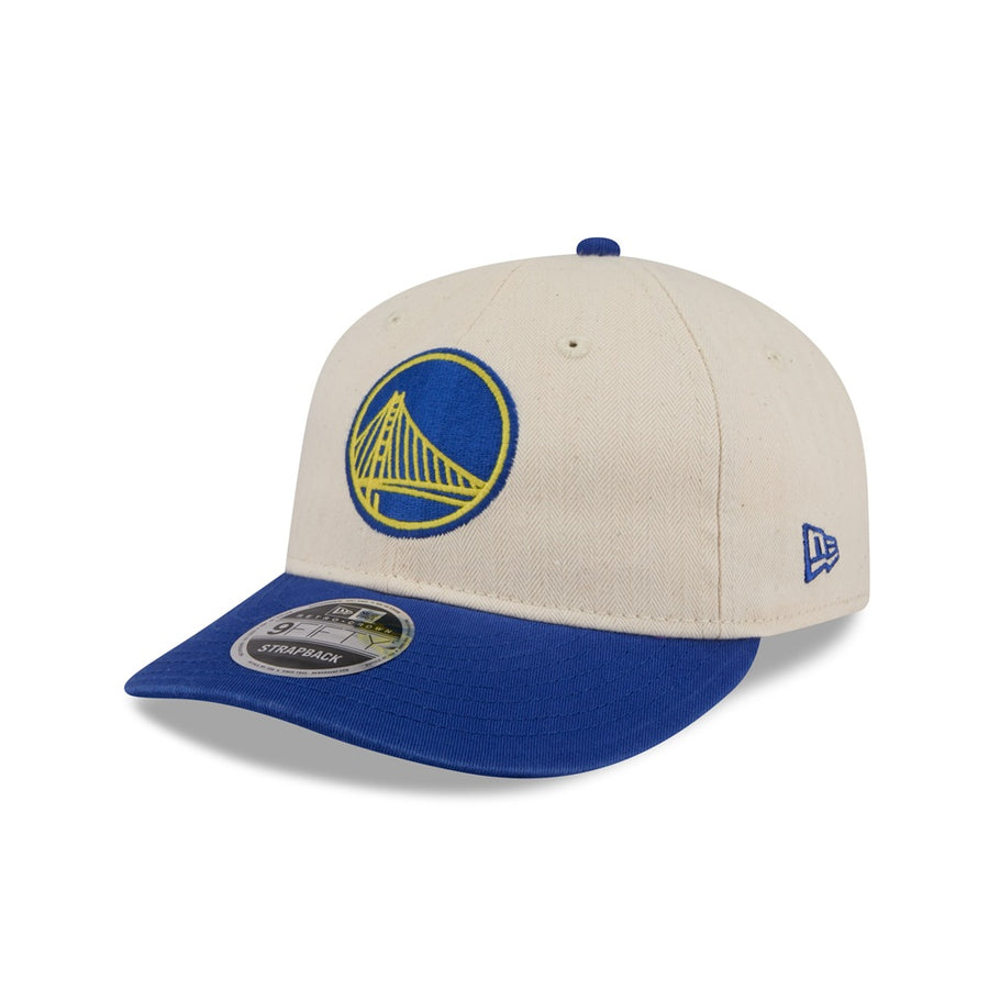 Golden State Warriors 9FIFTY Retro Crown Americana Herringbone Stone Cap