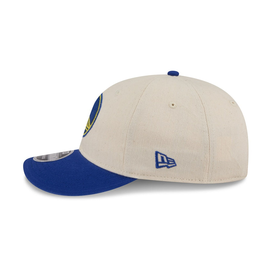 Golden State Warriors 9FIFTY Retro Crown Americana Herringbone Stone Cap