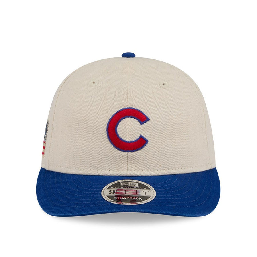 Chicago Cubs 9FIFTY Retro Crown Americana Herringbone Stone Cap