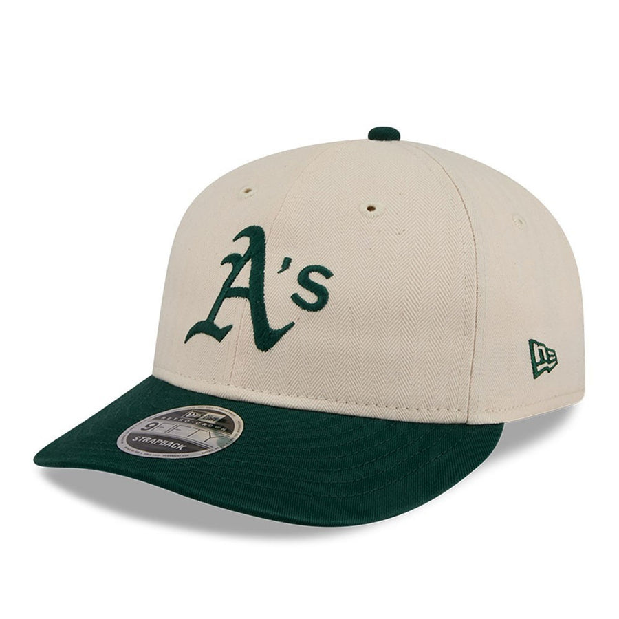 Oakland Athletics 9FIFTY Retro Crown Americana Herringbone Stone Cap