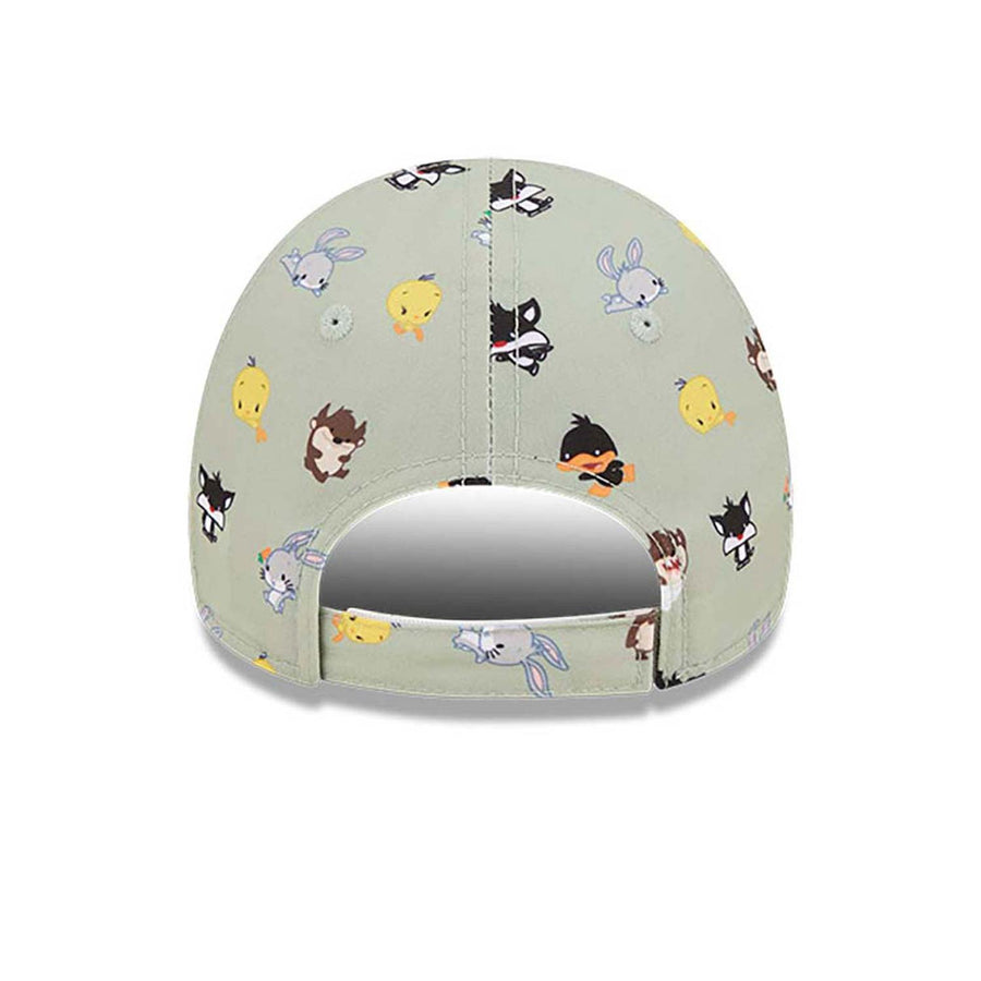 New Era 9FORTY Kids Looney Tunes All Over Print Mutli Character Green Cap