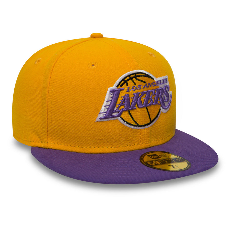 Los Angeles Lakers 59FIFTY NBA Basic Yellow Cap