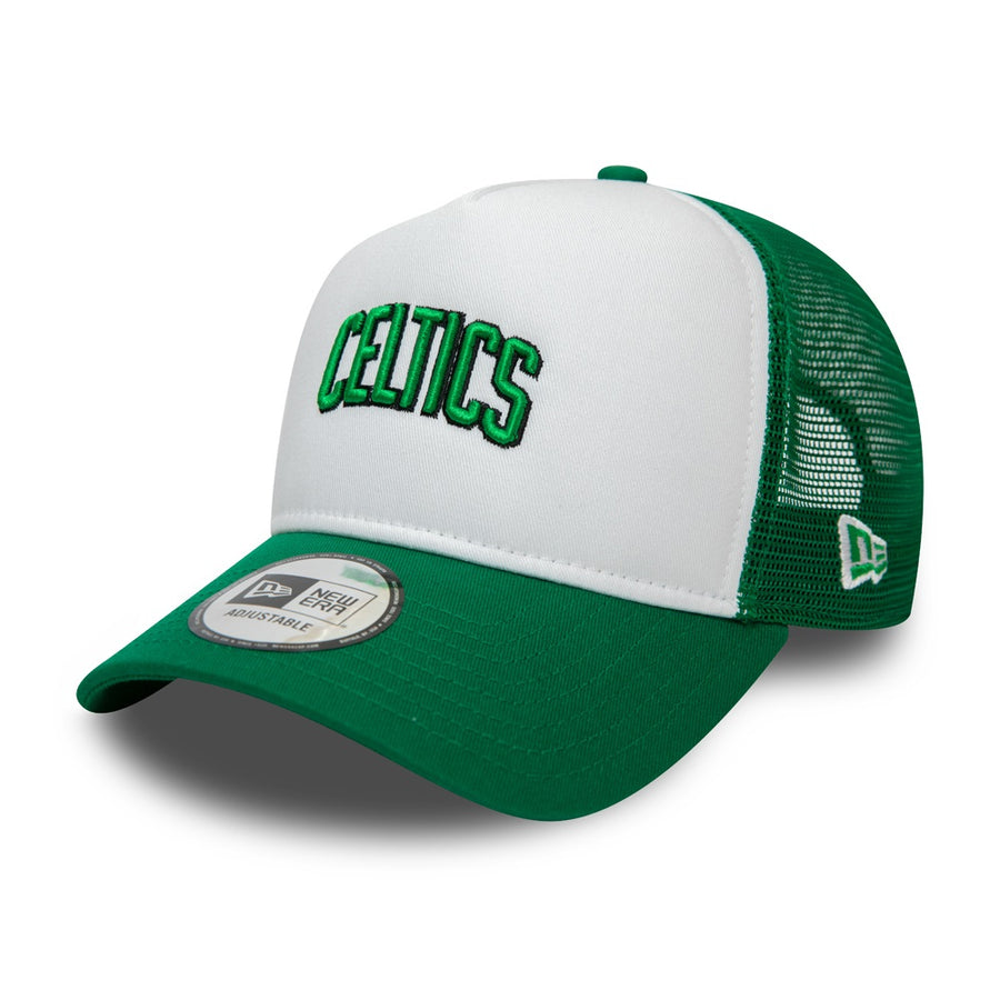 Boston Celtics Team Arch White Trucker Cap