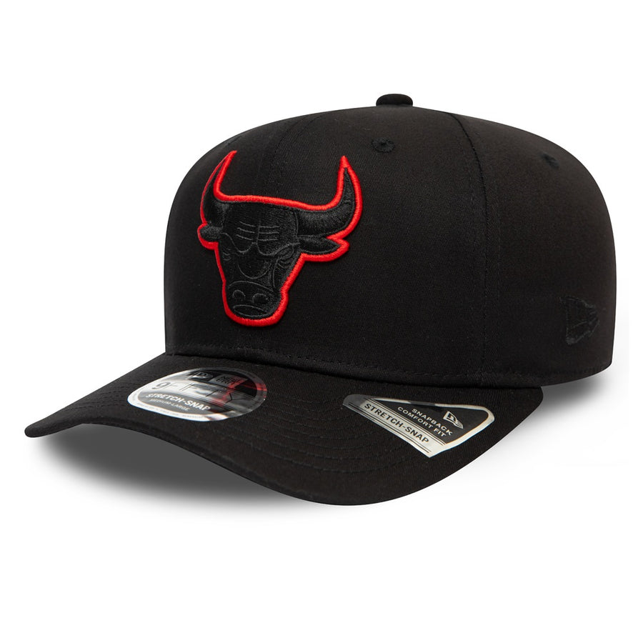 Chicago Bulls 9FIFTY Stretch Snap Black Cap