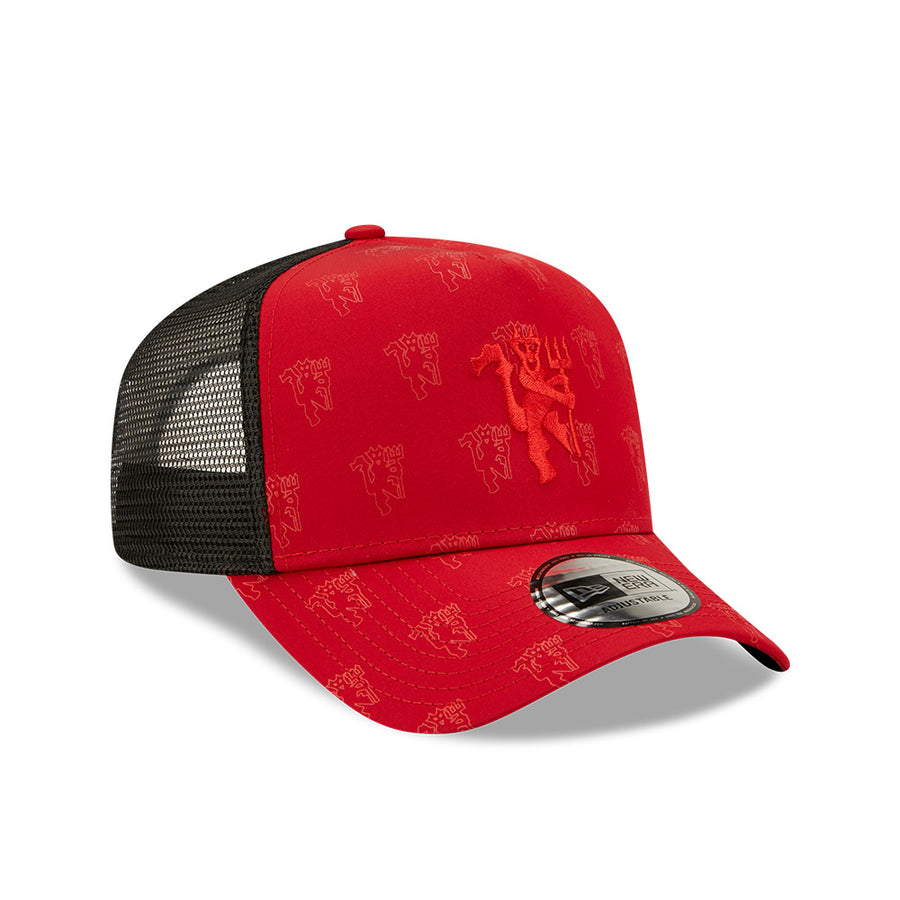 Man United Trucker All Over Print Red Cap