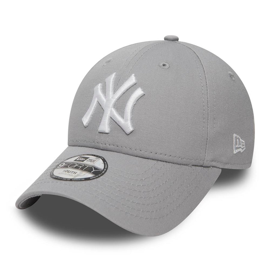 New York Yankees 9FORTY MLB Kids League Basic Grey/White Cap