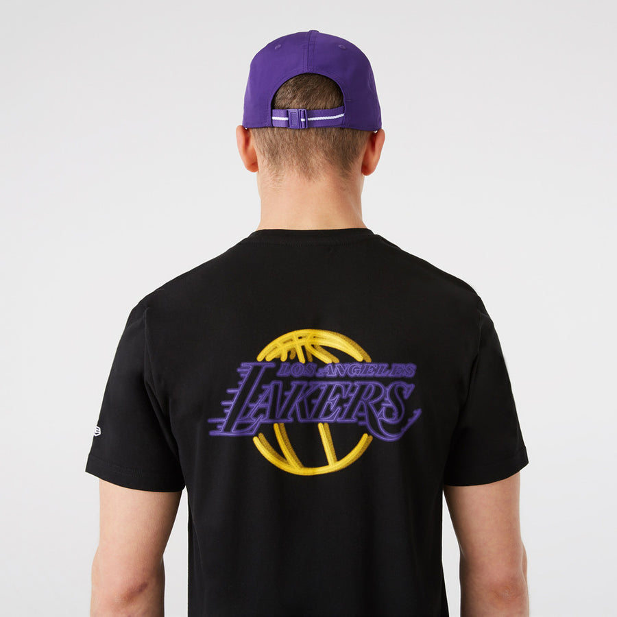 Los Angeles Lakers NBA Neon Black Tee
