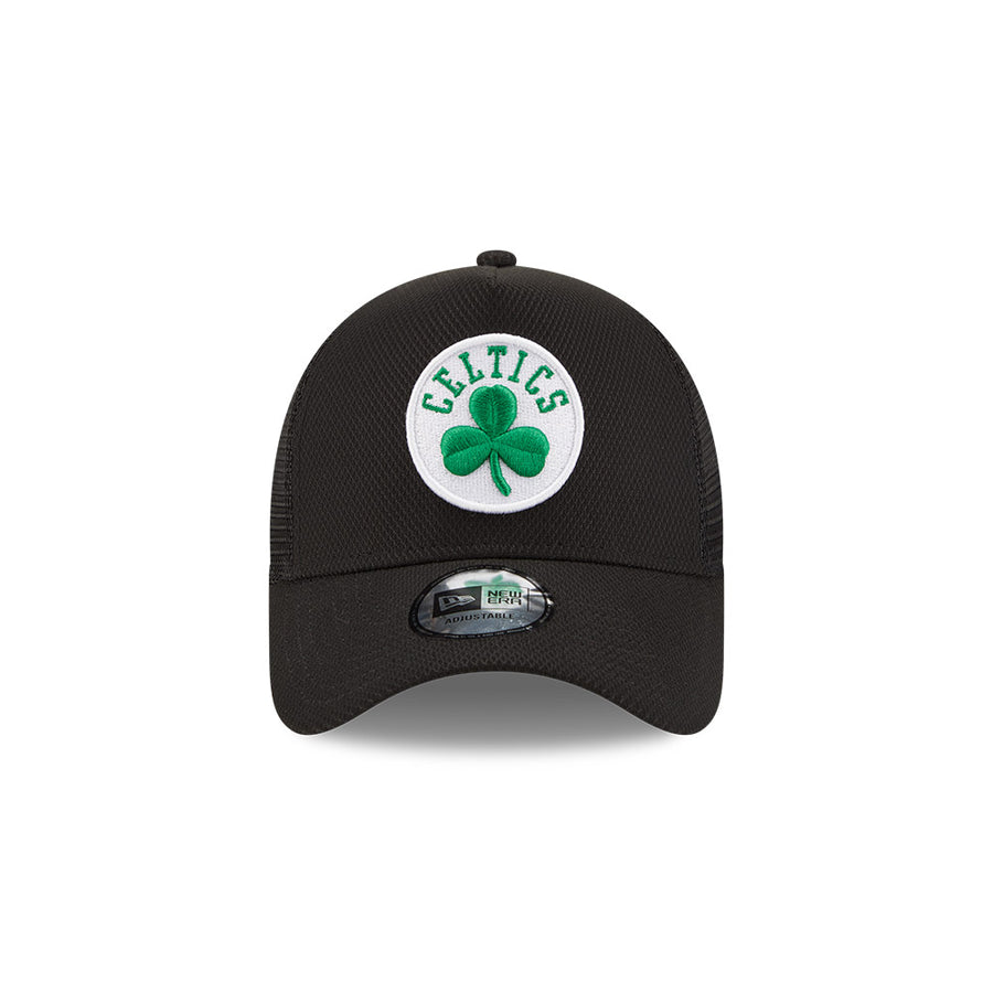 Boston Celtics NBA Black Base Black Trucker Cap