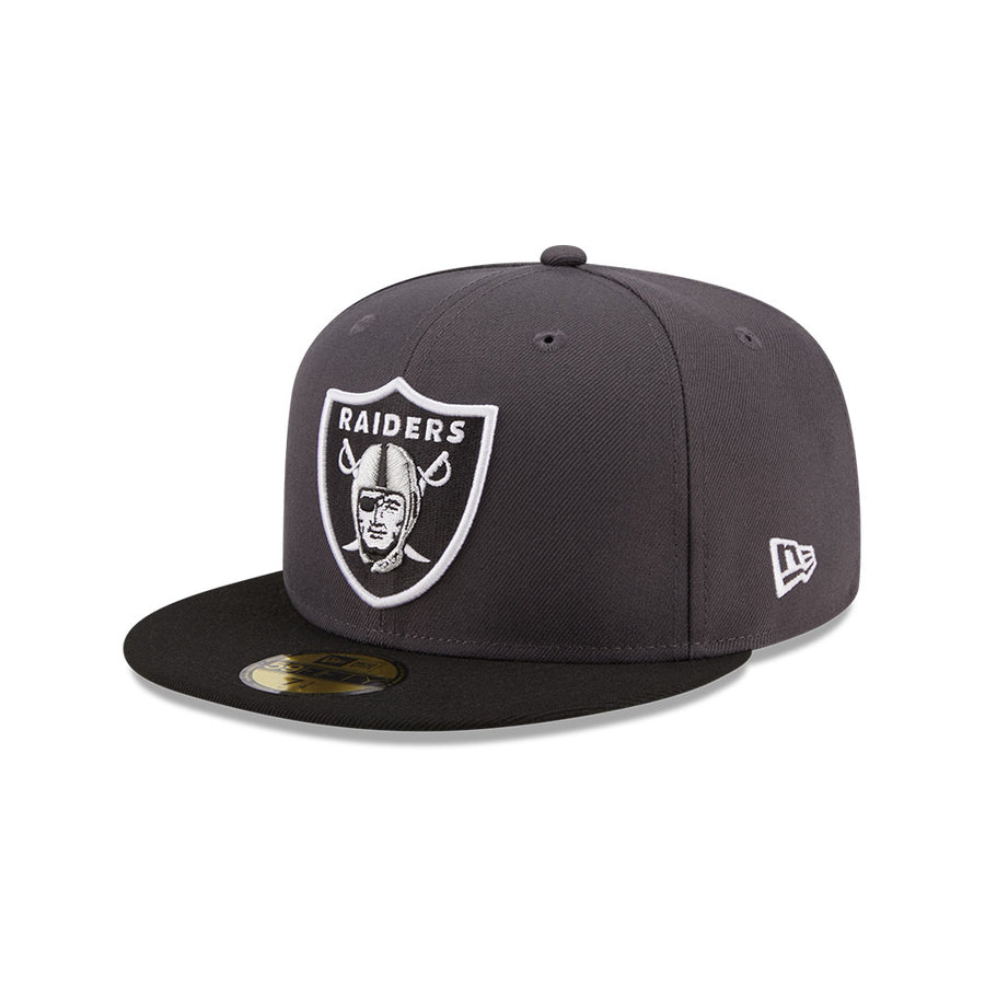 Las Vegas Raiders 59FIFTY NFL Grey Cap
