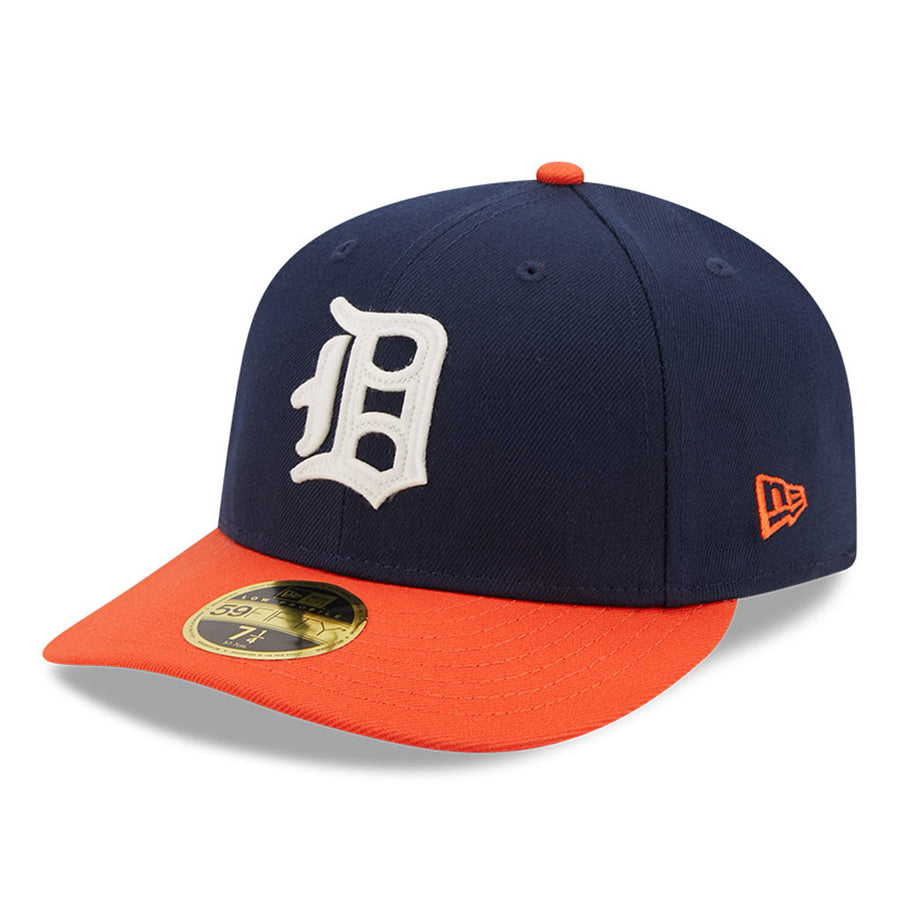 Detriot Tigers Low Profile 59FIFTY Cooperstown Black Cap