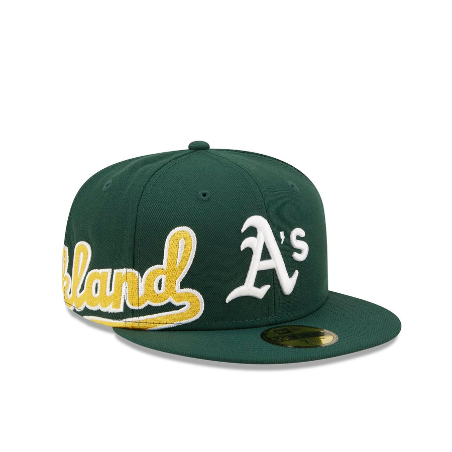 Oakland Athletics 59FIFTY Side Split Green Cap