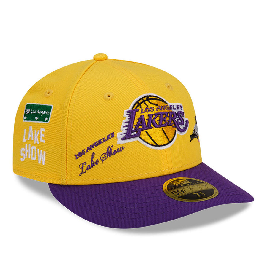Los Angeles Lakers Low Profile 59FIFTY NBA X Staple Yellow Cap