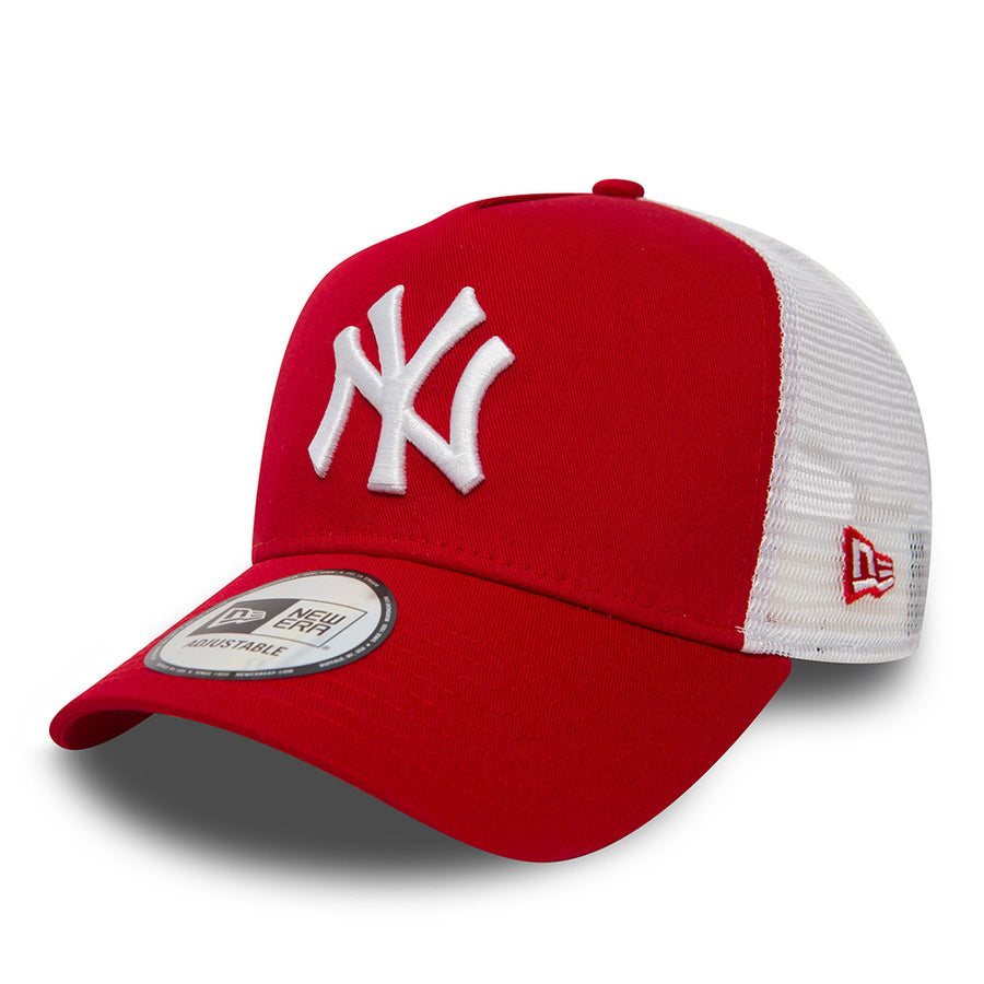New York Yankees Trucker Clean II Scarlet/White Cap