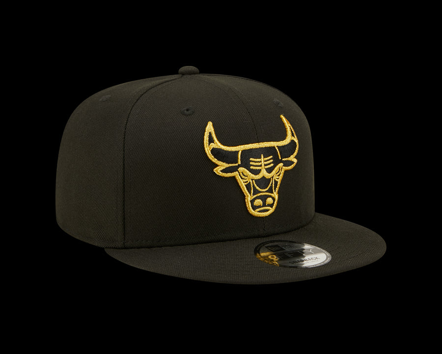 Chicago Bulls 9FIFTY Metallic Logo Black Cap