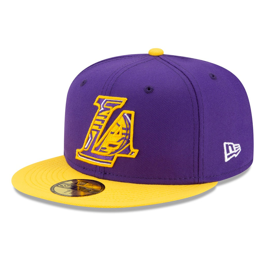 Los Angeles Lakers 59FIFTY NBA21 Draft Purple/Yellow Cap