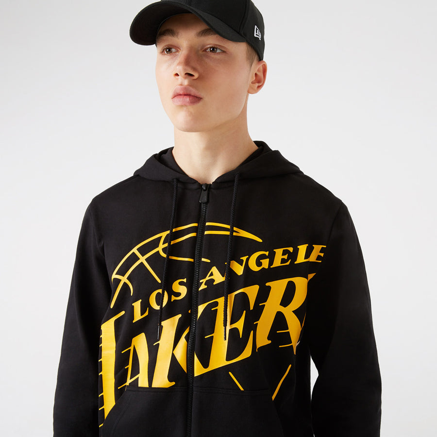 Los Angeles Lakers NBA Enlarged Logo Black Hoody