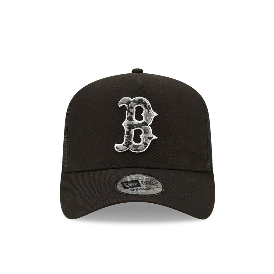 Boston Red Sox Camo Infill Black Trucker Cap