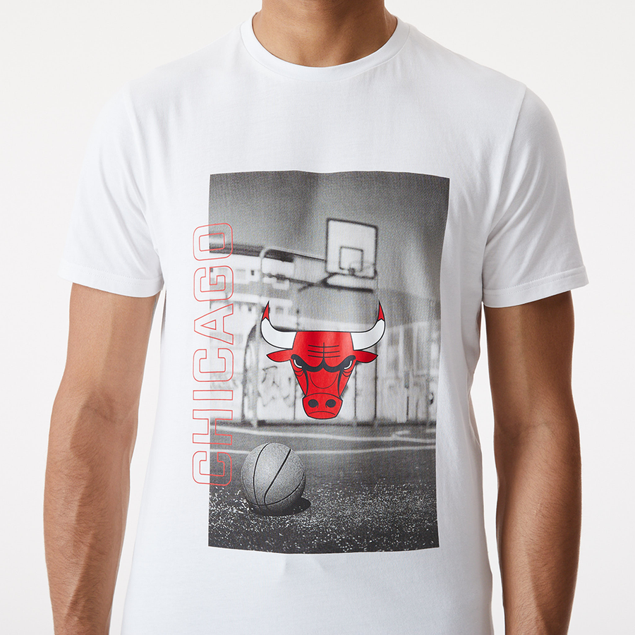 Chicago Bulls NBA Photographic White Tee