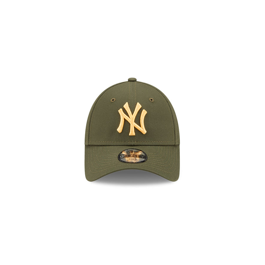 New York Yankees 9FORTY Kids League Essential Olive Cap