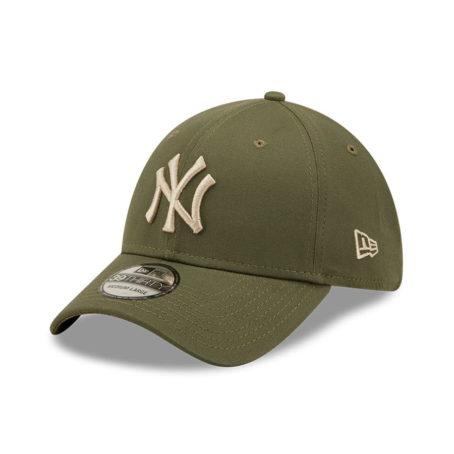 New York Yankees 39THIRTY League Essential Olive/Stone Cap