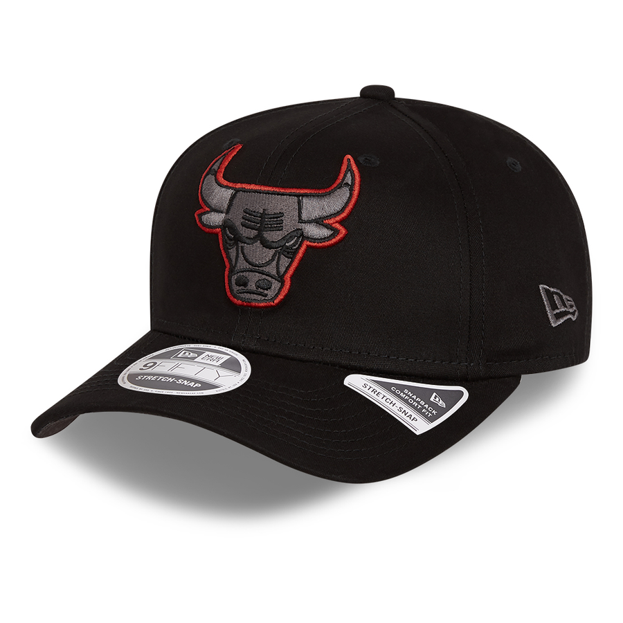 Chicago Bulls 9Fifty Stretch Snap Neon Pop Outline Black Cap