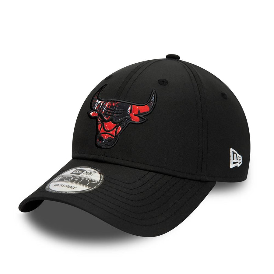 Chicago Bulls 9FORTY Print Infill Black Cap