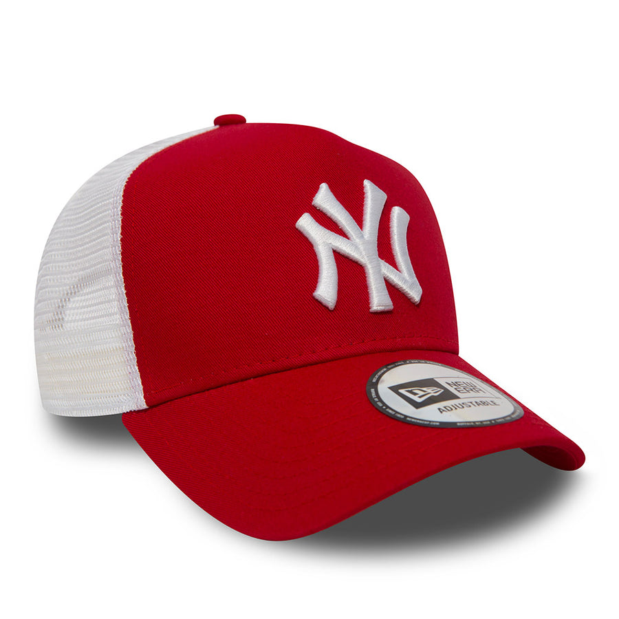 New York Yankees Trucker Clean II Scarlet/White Cap