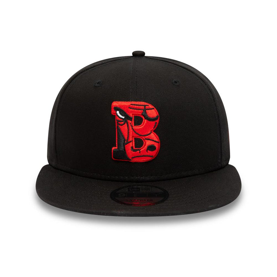 Chicago Bulls 9FIFTY Team Infill Logo Black Cap
