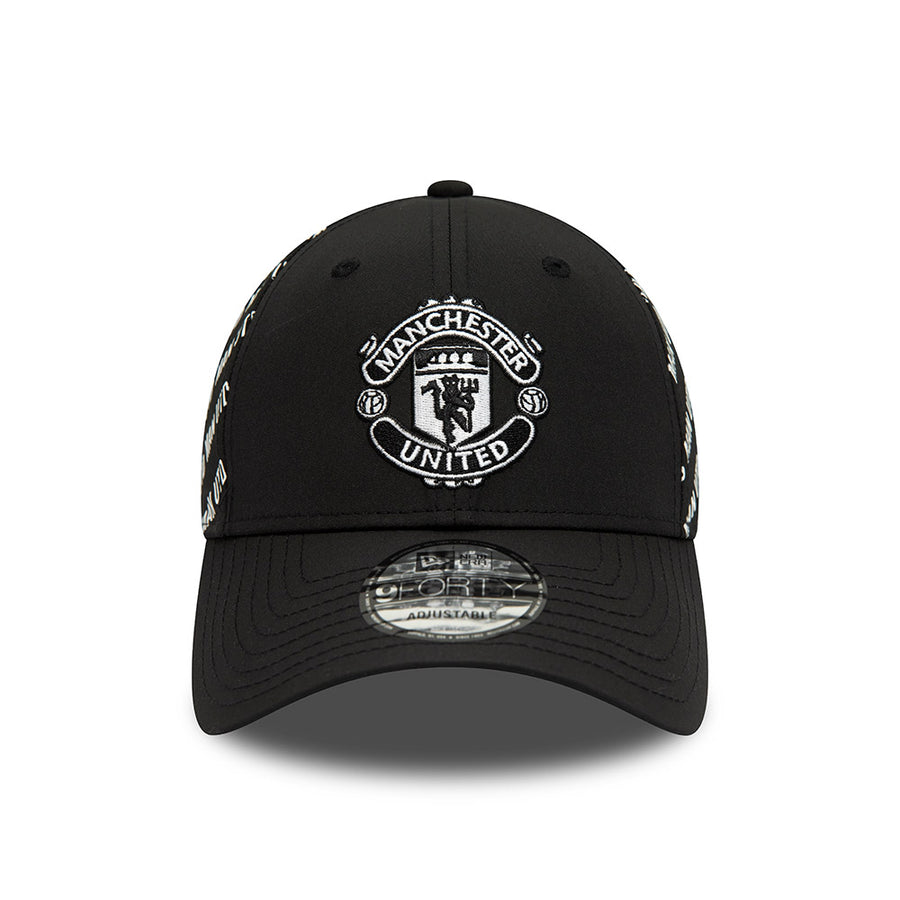 Manchester United 9FORTY Tonal All Over Print Black cap