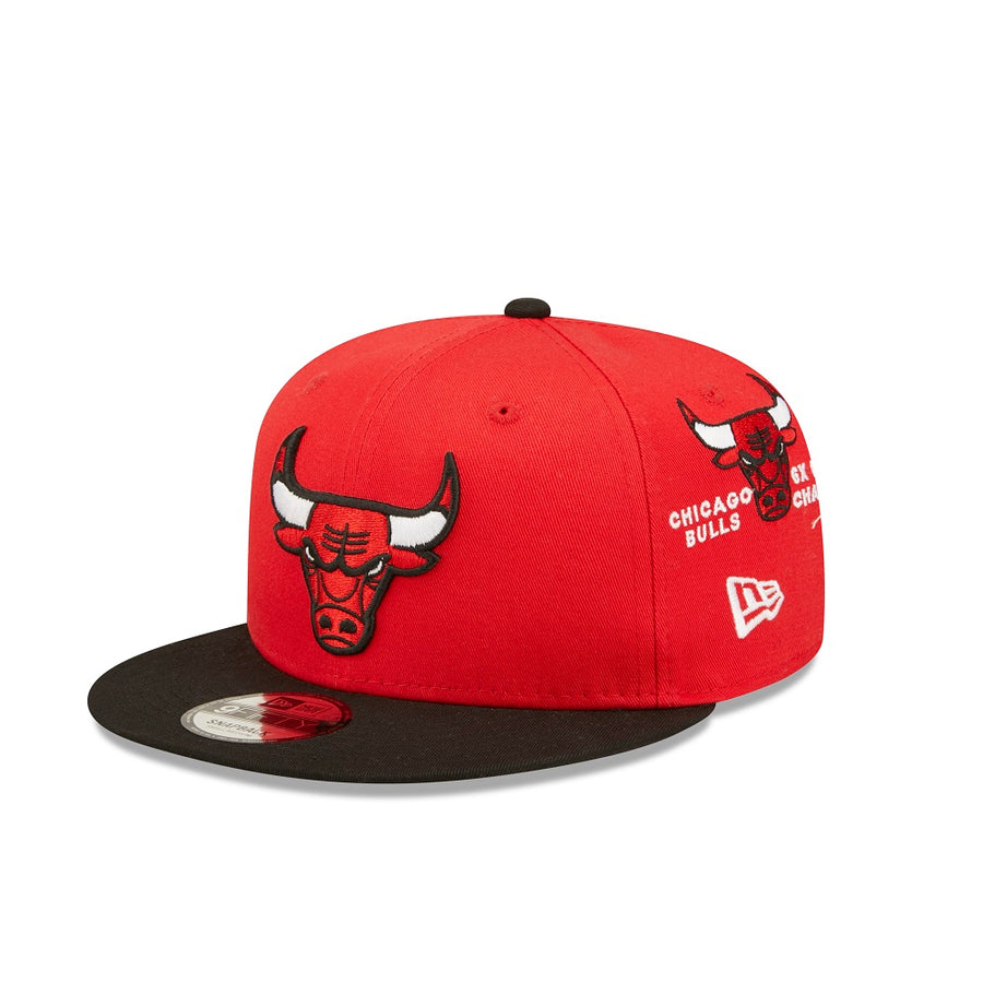 Chicago Bulls 9FIFTY All Over Patch Red Cap