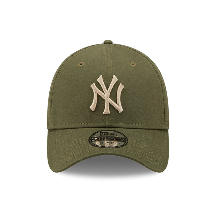 New York Yankees 39THIRTY League Essential Olive/Stone Cap