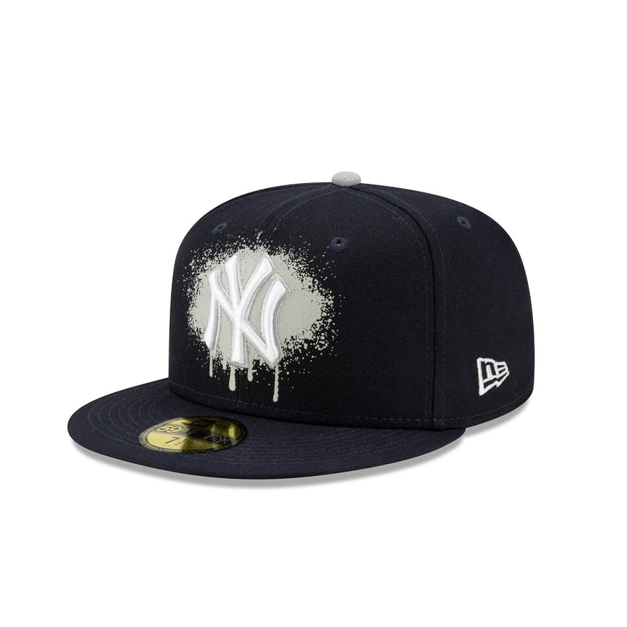 New York Yankees 59Fifty Spray Paint Logo Navy Cap