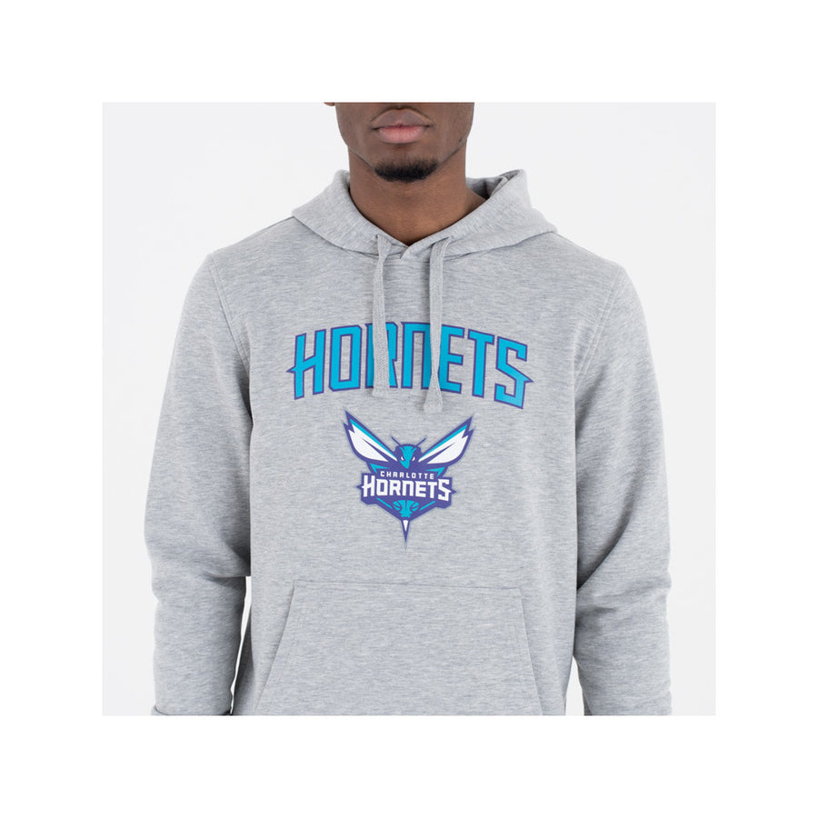 Charlotte Hornets Team Logo Pullover Light Grey Hoody