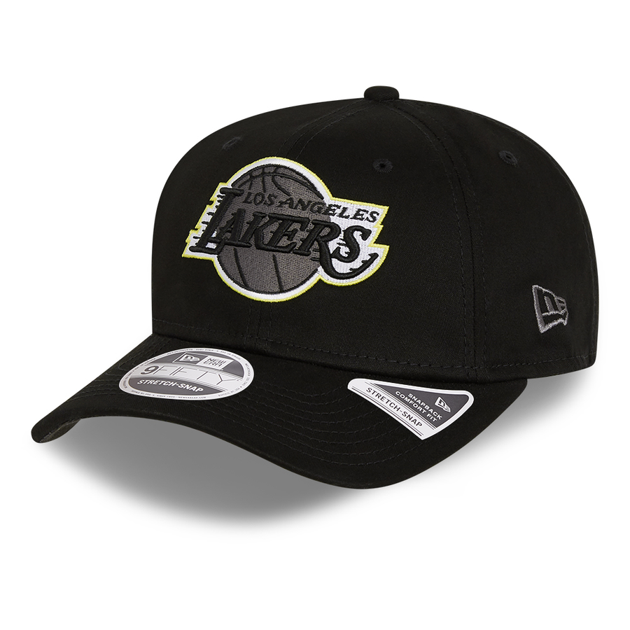 Los Angeles Lakers 9Fifty Stretch Snap Neon Pop Outline Black Cap