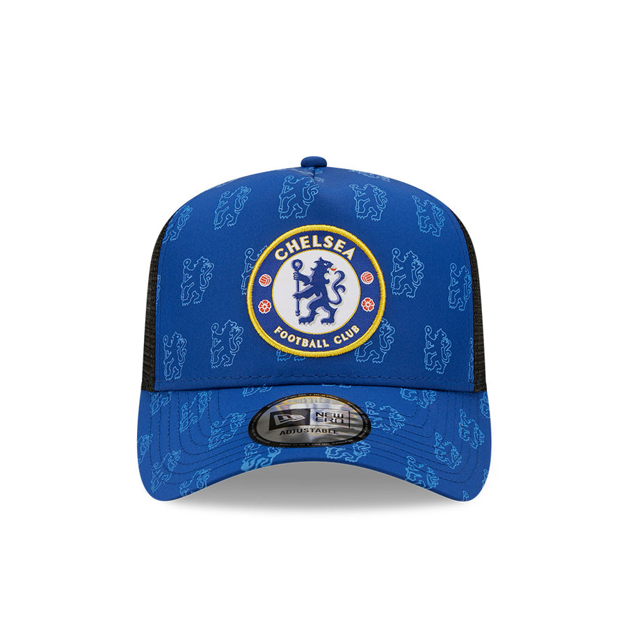 Chelsea Trucker All Over Print Blue Cap